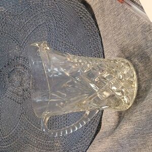 Anchor Hocking vintage clear glass pitcher